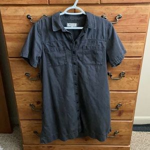 Madewell lunar wash shirt dress